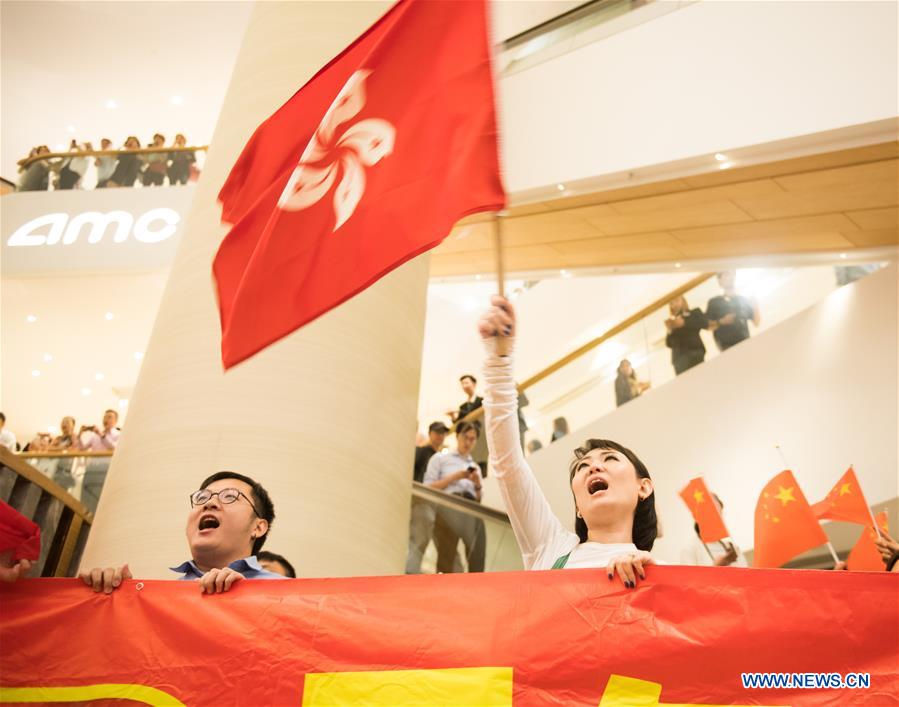 CHINA-HONG KONG-PATRIOTIC FLASH MOB (CN)