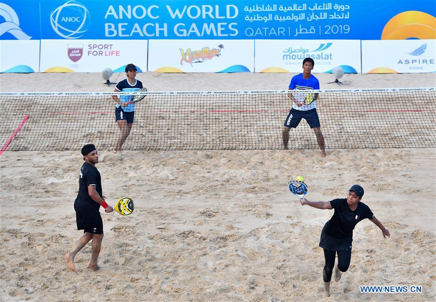 (SP)QATAR-DOHA-ANOC WORLD BEACH GAMES-BEACH TENNIS