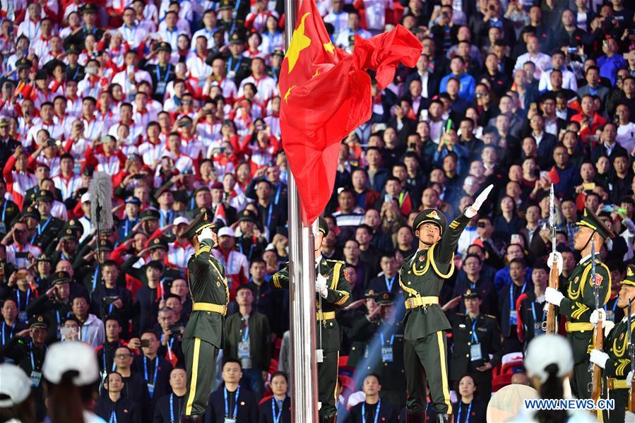 (SP)CHINA-WUHAN-7TH MILITARY WORLD GAMES-OPENING CEREMONY