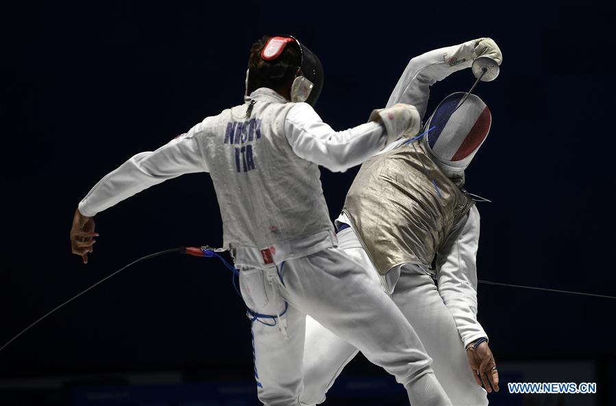 (SP)CHINA-WUHAN-7TH MILITARY WORLD GAMES-FENCING