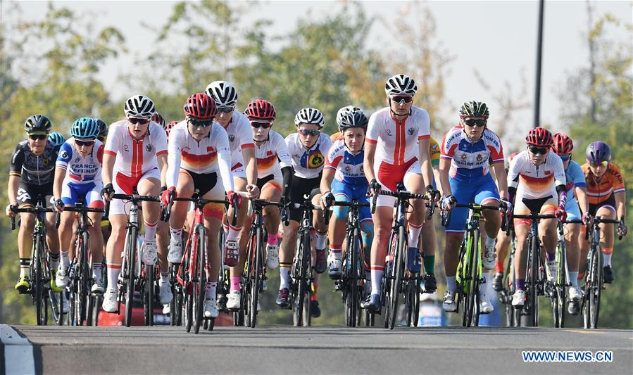 (SP)CHINA-WUHAN-7TH MILITARY WORLD GAMES-CYCLING ROAD-WOMEN'S TEAM ROAD RACE