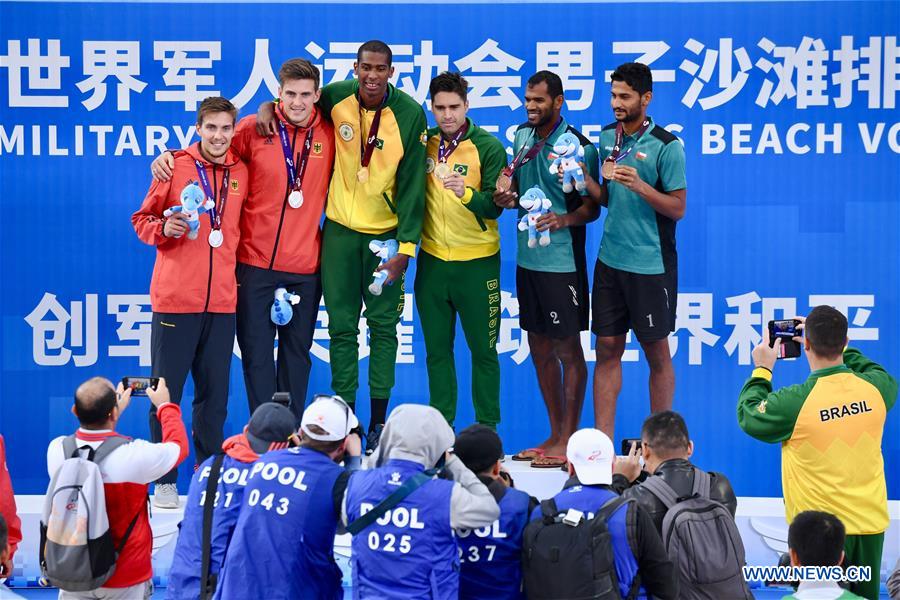 (SP)CHINA-WUHAN-7TH MILITARY WORLD GAMES-BEACH VOLLEYBALL