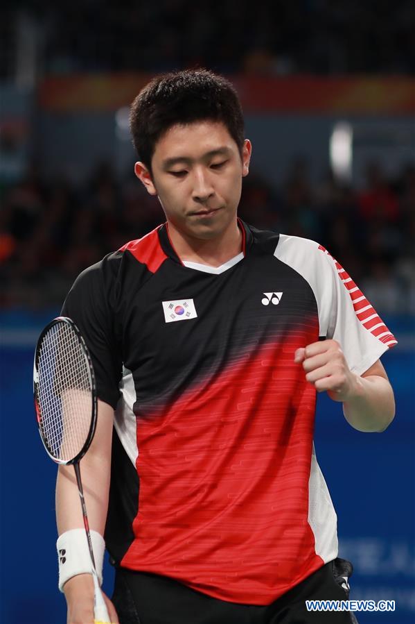 (SP)CHINA-WUHAN-7TH MILITARY WORLD GAMES-BADMINTON