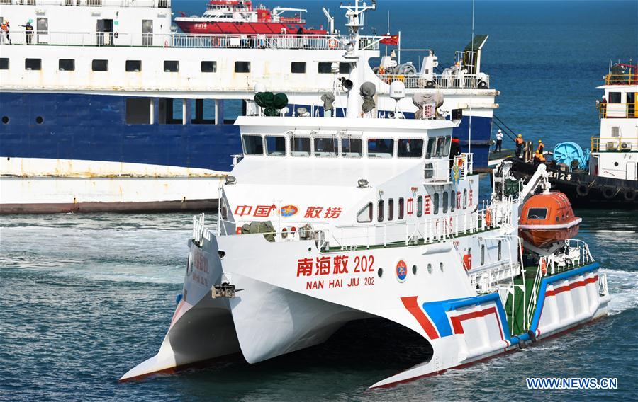 CHINA-HAINAN-HAIKOU-SHIP-RESCUE DRILL (CN)