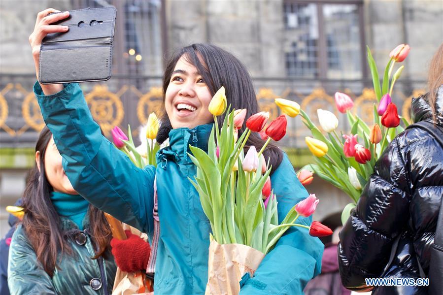 THE NETHERLANDS-AMSTERDAM-NATIONAL TULIP DAY