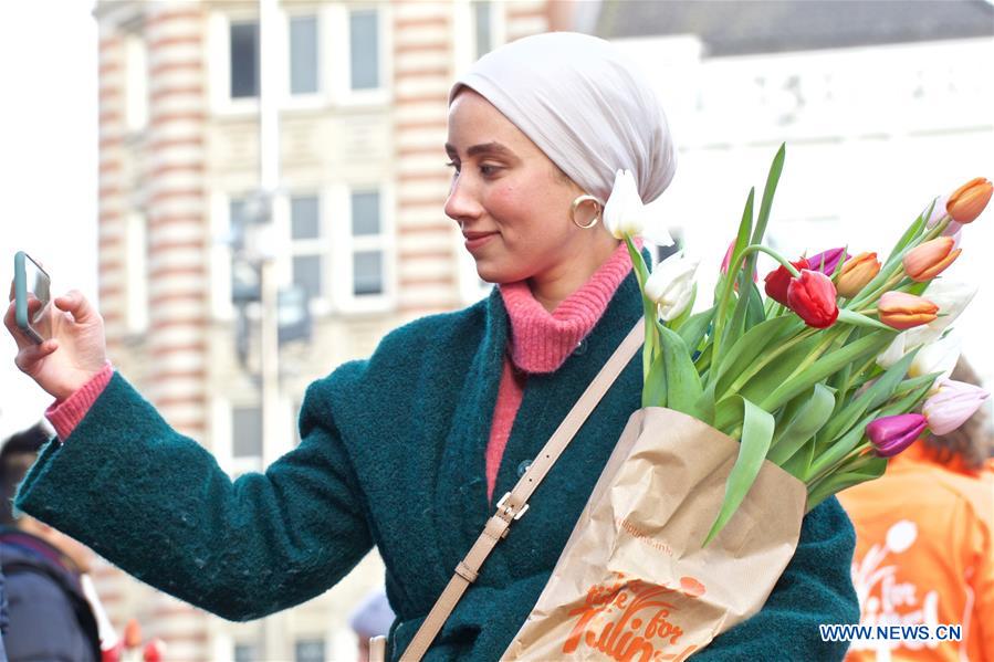 THE NETHERLANDS-AMSTERDAM-NATIONAL TULIP DAY