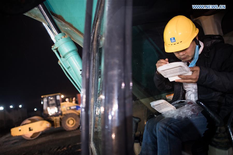 CHINA-HUBEI-WUHAN-NOVEL CORONAVIRUS-MAKESHIFT HOSPITAL-CONSTRUCTION (CN)