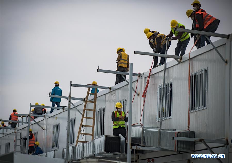 (SPOT NEWS)CHINA-WUHAN-HUOSHENSHAN HOSPITAL-CONSTRUCTION (CN)