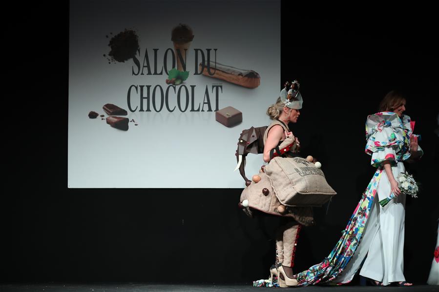 BELGIUM-BRUSSELS-CHOCOLATE-SALON-FASHION SHOW