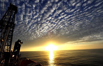 Sunset scenery of South China Sea