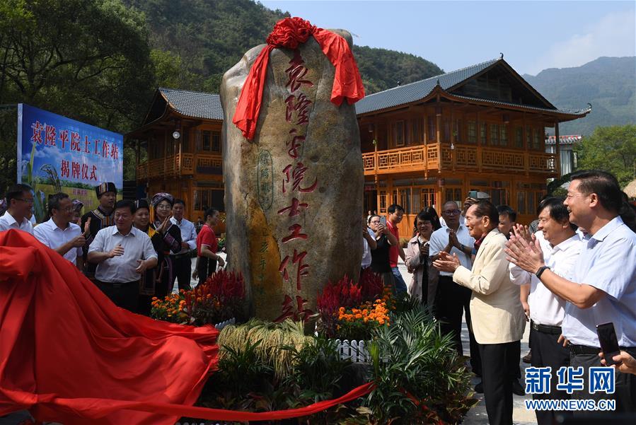 （社會(huì)）（1）袁隆平院士工作站在廣西灌陽揭牌